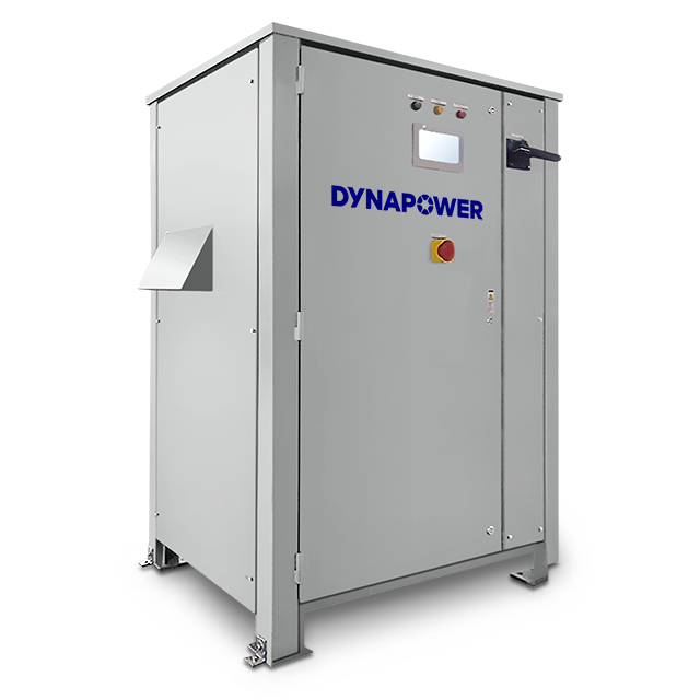 Dynapower frequency converter, grey with blue logo